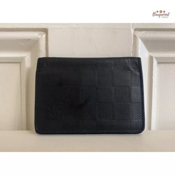uthentic Louis Vuitton Damier Infini Leather Bifold Pocket Organizer Wallet - Picture 2 of 12